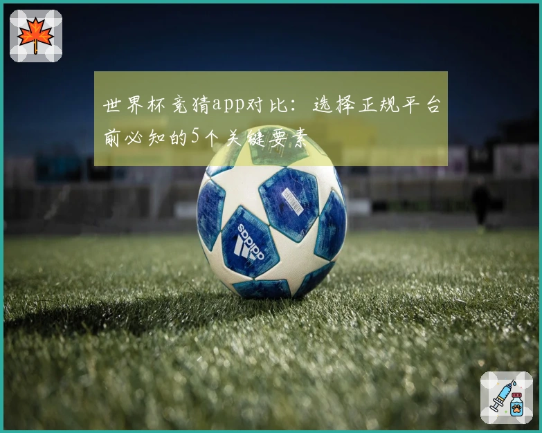 世界杯竞猜app对比：选择正规平台前必知的5个关键要素